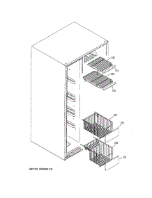 Freezer Shelves parts for Ge Refrigerator GSE26HGECHBB from AppliancePartsPros.com