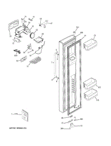 Freezer Door parts for Ge Refrigerator GSHF6HGDCCWW from AppliancePartsPros.com