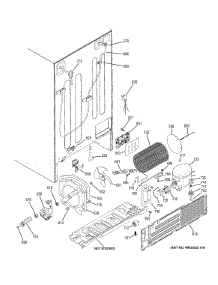 Machine Compartment parts for Ge Refrigerator GSHF6HGDCCWW from AppliancePartsPros.com
