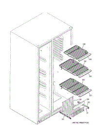Freezer Shelves parts for Ge Refrigerator GSHL6KGZDCLS from AppliancePartsPros.com