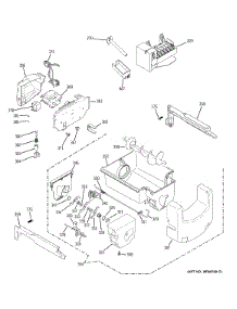 Ice Maker Dispenser parts for Ge Refrigerator GSHL6KGZDCLS from AppliancePartsPros.com