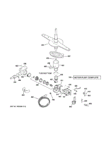 Motor Pump Mechanism parts for Ge Dishwasher GSM2200V65WW from AppliancePartsPros.com