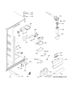 Fresh Food Section parts for Ge Refrigerator GSS23GGKNCBB from AppliancePartsPros.com