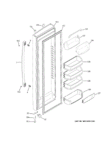 Fresh Food Door parts for Ge Refrigerator GSS23GGKRCBB from AppliancePartsPros.com