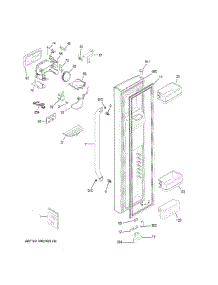 Freezer Door parts for Ge Refrigerator GSS25CSHLCSS from AppliancePartsPros.com