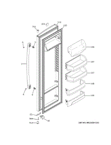 Fresh Food Door parts for Ge Refrigerator GSS25CSHXCSS from AppliancePartsPros.com