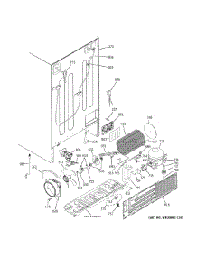 Machine Compartment parts for Ge Refrigerator GSS25GGHLCWW from AppliancePartsPros.com