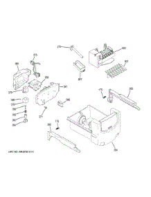 Ice Maker Dispenser parts for Ge Refrigerator GSS25GGHLCWW from AppliancePartsPros.com