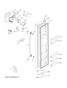 Freezer Door parts for Ge Refrigerator GSS25IMNMHES from AppliancePartsPros.com
