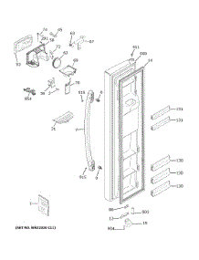 Freezer Door parts for Ge Refrigerator GSS25IYNRHFS from AppliancePartsPros.com