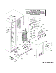 Freezer Section parts for Ge Refrigerator GSS25LSLPCSS from AppliancePartsPros.com