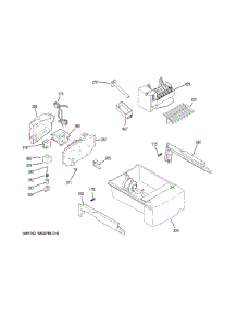 Ice Maker Dispenser parts for Ge Refrigerator GSS25LSLPCSS from AppliancePartsPros.com