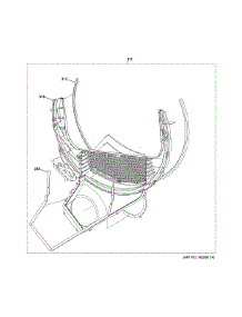 Trap Duct Assembly parts for Ge Dryer GTD38EASW0WS from AppliancePartsPros.com