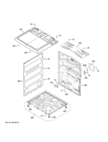 Cabinet & Top Panel parts for Ge Dryer GTD38EASW0WS from AppliancePartsPros.com