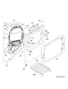 Front Panel & Door parts for Ge Dryer GTD38GASW0WS from AppliancePartsPros.com