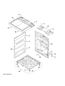 Cabinet & Top Panel parts for Ge Dryer GTD38GASW0WS from AppliancePartsPros.com