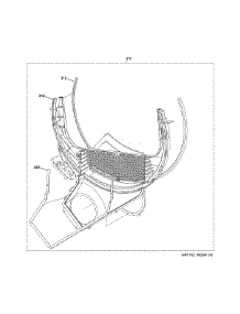Trap Duct Assembly parts for Ge Dryer GTD45EASJ3WS from AppliancePartsPros.com