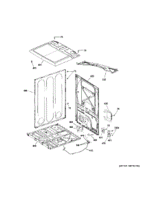 Cabinet & Top Panel parts for Ge Dryer GTD84ECSN2WS from AppliancePartsPros.com