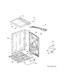 Cabinet & Top Panel parts for Ge Dryer GTD84GCSN2WS from AppliancePartsPros.com