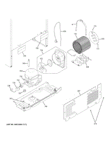 Machine Compartment parts for Ge Refrigerator GTE18DTNBRWW from AppliancePartsPros.com