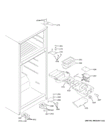 Fresh Food Section parts for Ge Refrigerator GTE19JTNCRWW from AppliancePartsPros.com