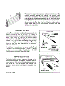 Evaporator Instructions parts for Ge Refrigerator GTH18IBDKRBB from AppliancePartsPros.com