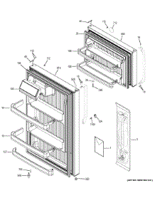 Doors parts for Ge Refrigerator GTJ18GCDJRSA from AppliancePartsPros.com
