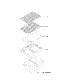 Fresh Food Shelves parts for Ge Refrigerator GTS16DTNFRWW from AppliancePartsPros.com