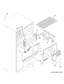 Freezer Section parts for Ge Refrigerator GTS16DTNHRWW from AppliancePartsPros.com