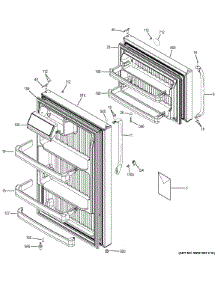 Doors parts for Ge Refrigerator GTS18GBEMRWW from AppliancePartsPros.com