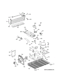 Machine Compartment parts for Ge Refrigerator GTS18GBEMRWW from AppliancePartsPros.com