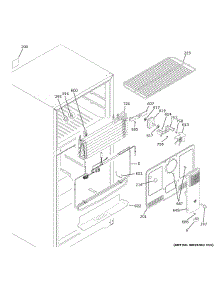 Freezer Section parts for Ge Refrigerator GTS19KGNCRBB from AppliancePartsPros.com
