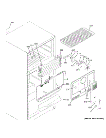 Freezer Section parts for Ge Refrigerator GTS19KGNDRWW from AppliancePartsPros.com