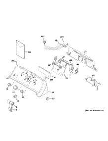 Controls Backsplash parts for Ge Washer GTW325ASW0WW from AppliancePartsPros.com
