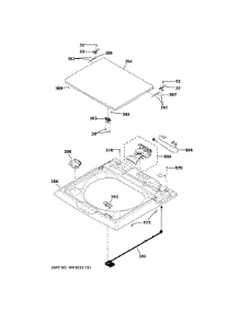 Top Panel Lid parts for Ge Washer GTW325ASW0WW from AppliancePartsPros.com