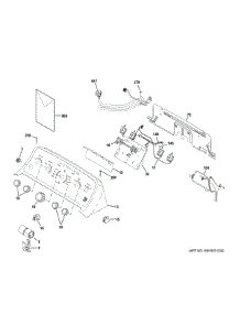 Controls Backsplash parts for Ge Washer GTW480ASW1WB from AppliancePartsPros.com