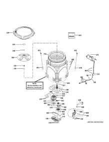 Tub Motor parts for Ge Washer GTW480ASW1WB from AppliancePartsPros.com