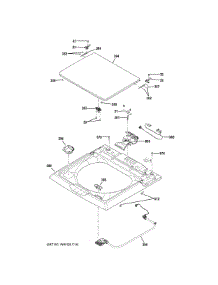 Top Panel Lid parts for Ge Washer GTW480ASW1WB from AppliancePartsPros.com
