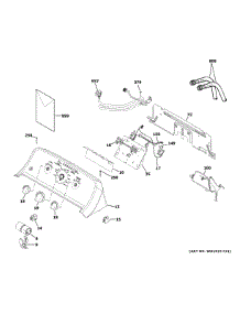 Controls Backsplash parts for Ge Washer GTW525ACP1WB from AppliancePartsPros.com