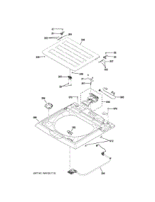 Top Panel Lid parts for Ge Washer GTW525ACP1WB from AppliancePartsPros.com
