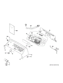 Controls Backsplash parts for Ge Washer GTW585BPV3DG from AppliancePartsPros.com