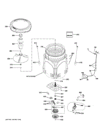 Tub Motor parts for Ge Washer GTW585BSV1WS from AppliancePartsPros.com