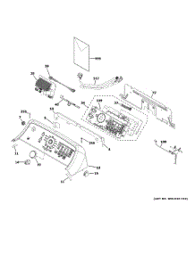 Controls Backsplash parts for Ge Washer GTW585BSV1WS from AppliancePartsPros.com