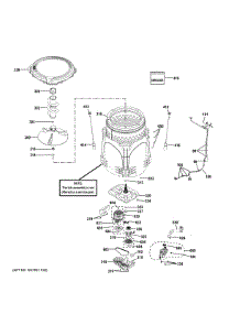 Tub Motor parts for Ge Washer GTW585BSV2WS from AppliancePartsPros.com