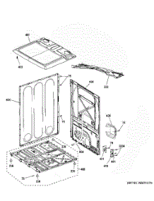 Cabinet Top Panel parts for Ge Dryer GTX33EASK1WW from AppliancePartsPros.com