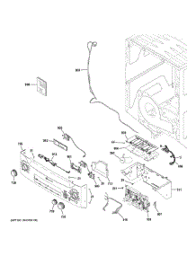 Controls Backsplash parts for Ge Laundry Center GUD27EEPV0DG from AppliancePartsPros.com