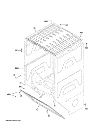 Dryer Cabinet parts for Ge Laundry Center GUD27EEPV0DG from AppliancePartsPros.com