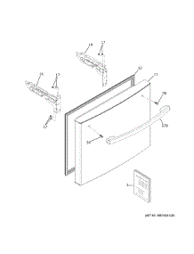 Freezer Door parts for Ge Refrigerator GWE19JGLYFBB from AppliancePartsPros.com