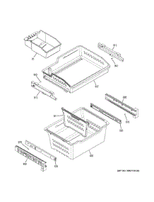 Freezer Shelves parts for Ge Refrigerator GWE19JSLPFSS from AppliancePartsPros.com