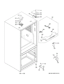 Case Parts parts for Ge Refrigerator GWE19JYLFFFS from AppliancePartsPros.com